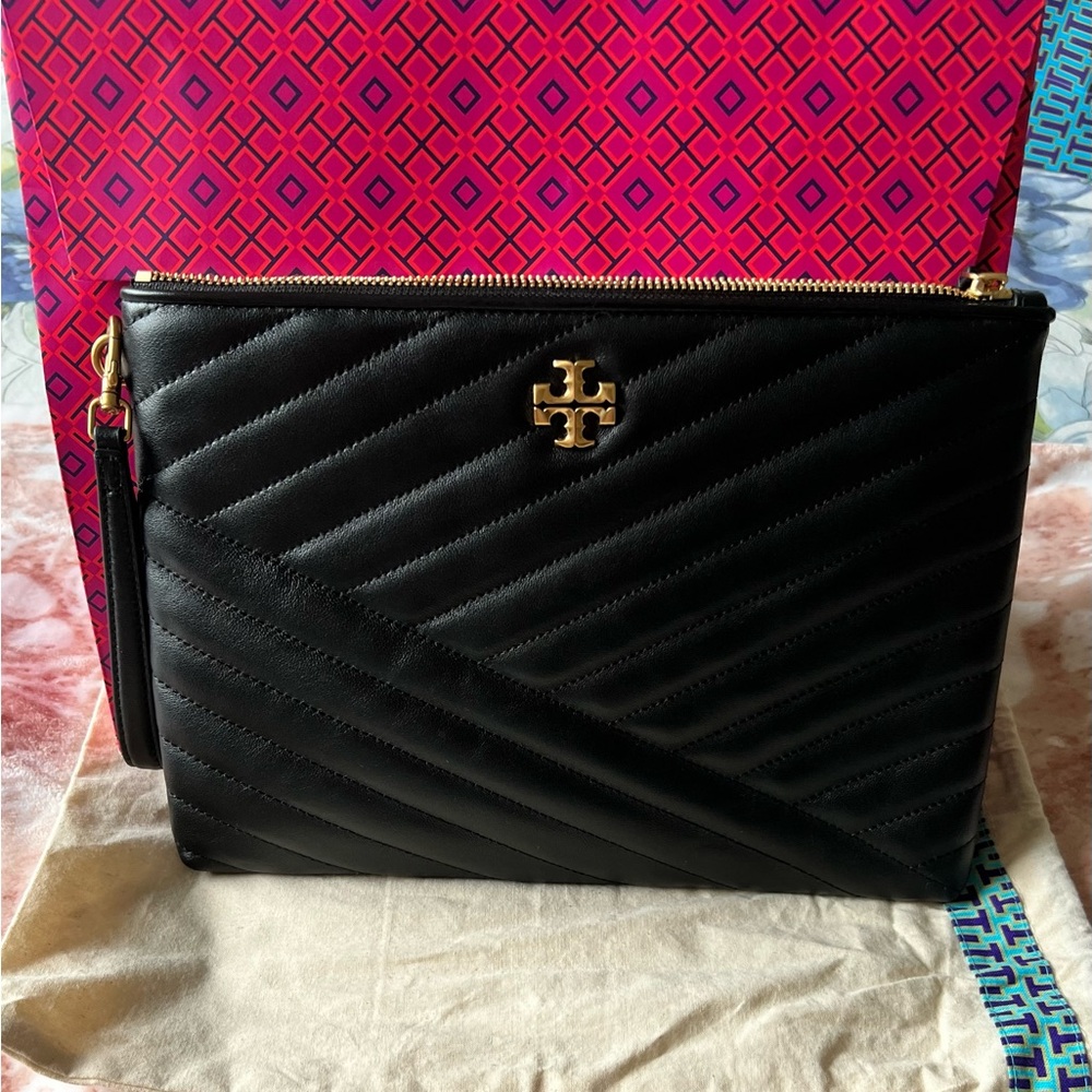 KIRA CHEVRON SMALL POUCH